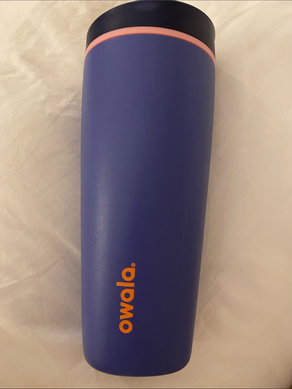owala Purple Travel Mug with Pink Accent